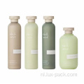 Hoogwaardige 250 ml 300 ml Lege Pet Pet Bottle Green Color Frosted Squeeze Shampoo Bottle met flip top Cap